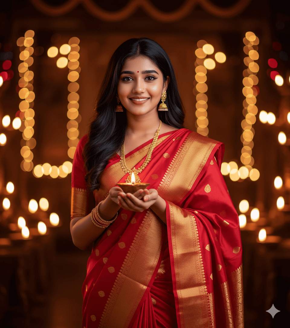 Stunning Diwali Photo Editing Prompts for girl